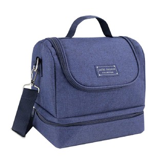 Bolsa Térmica Lancheira Necessaire Concept Marmita Lanches Bebidas 2 Compartimentos