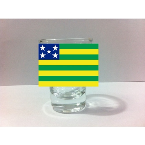 Copo De Tequila/shot/dose Da Bandeira De Goiás 60 Ml