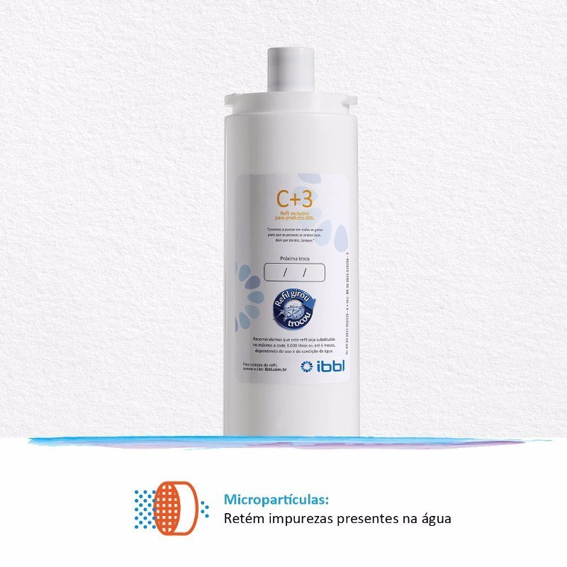 Filtro Refil P/ Purificador Ibbl Fr600 Evolux Atlantis C+3 — imagem 2 de 2