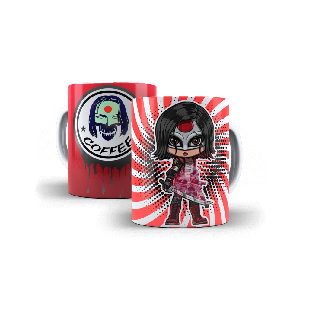 Caneca Esquadrão Suicida Katana Personalizada Porcelana