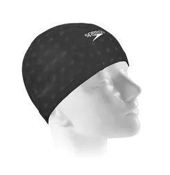 Touca de natação Speedo Comfort com textura em 3D Performance Preto