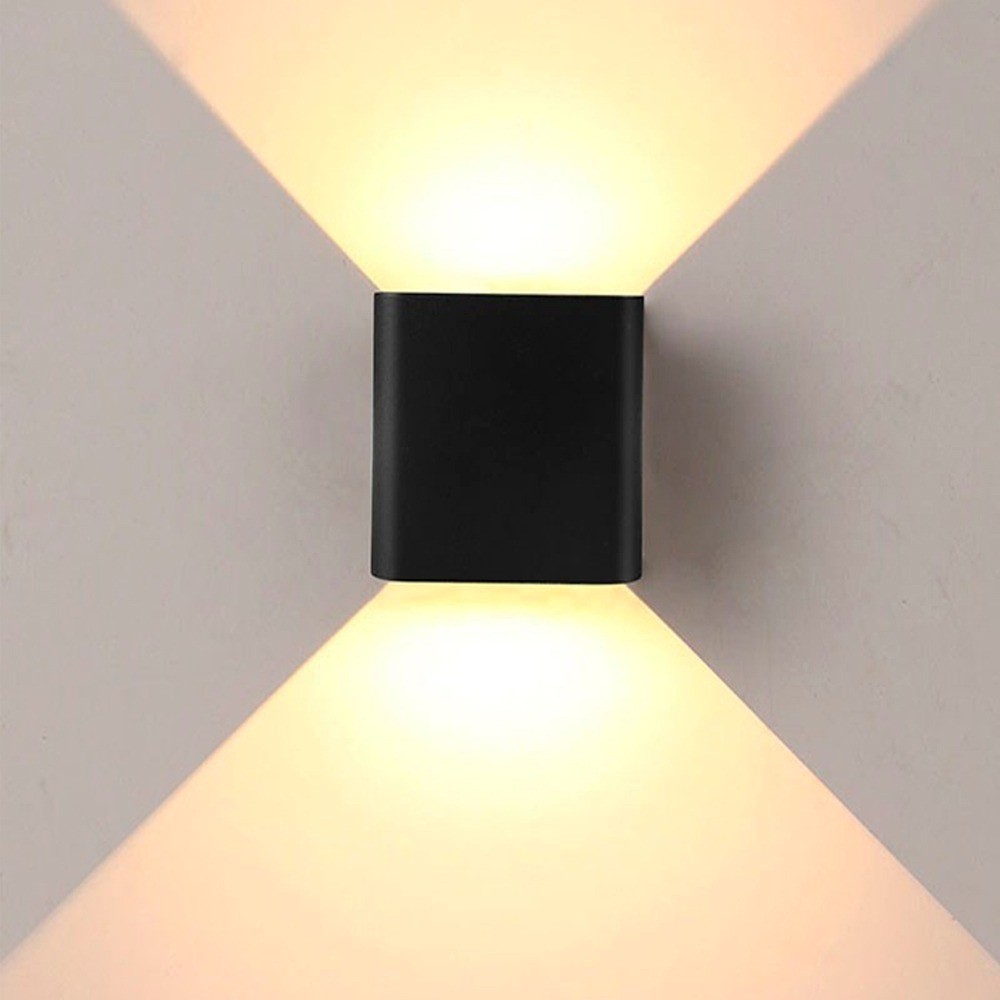 Arandela De Efeito Externa Slim LED 3W 2 Fachos Parede Muro