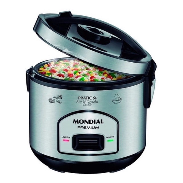 Panela elétrica a vapor Mondial PE-43 - Inox 220V 60Hz | Shopee Brasil