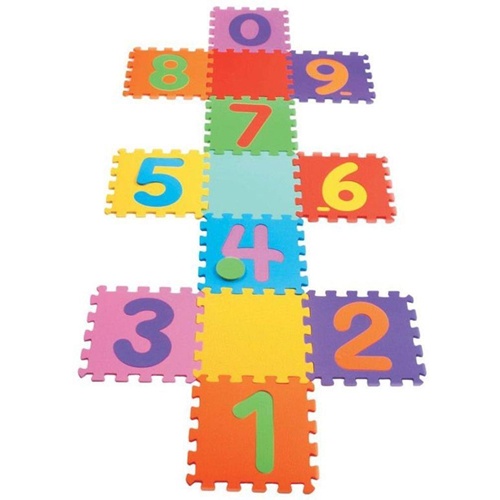 Tapete Eva Infantil 28x28cmx5mm Amarelinha 16 Peças