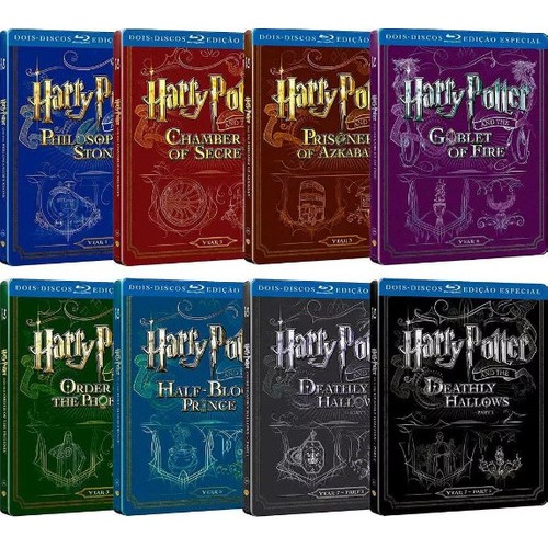 Blu-ray Steelbook Coleção Harry Potter + Animais Fantásticos