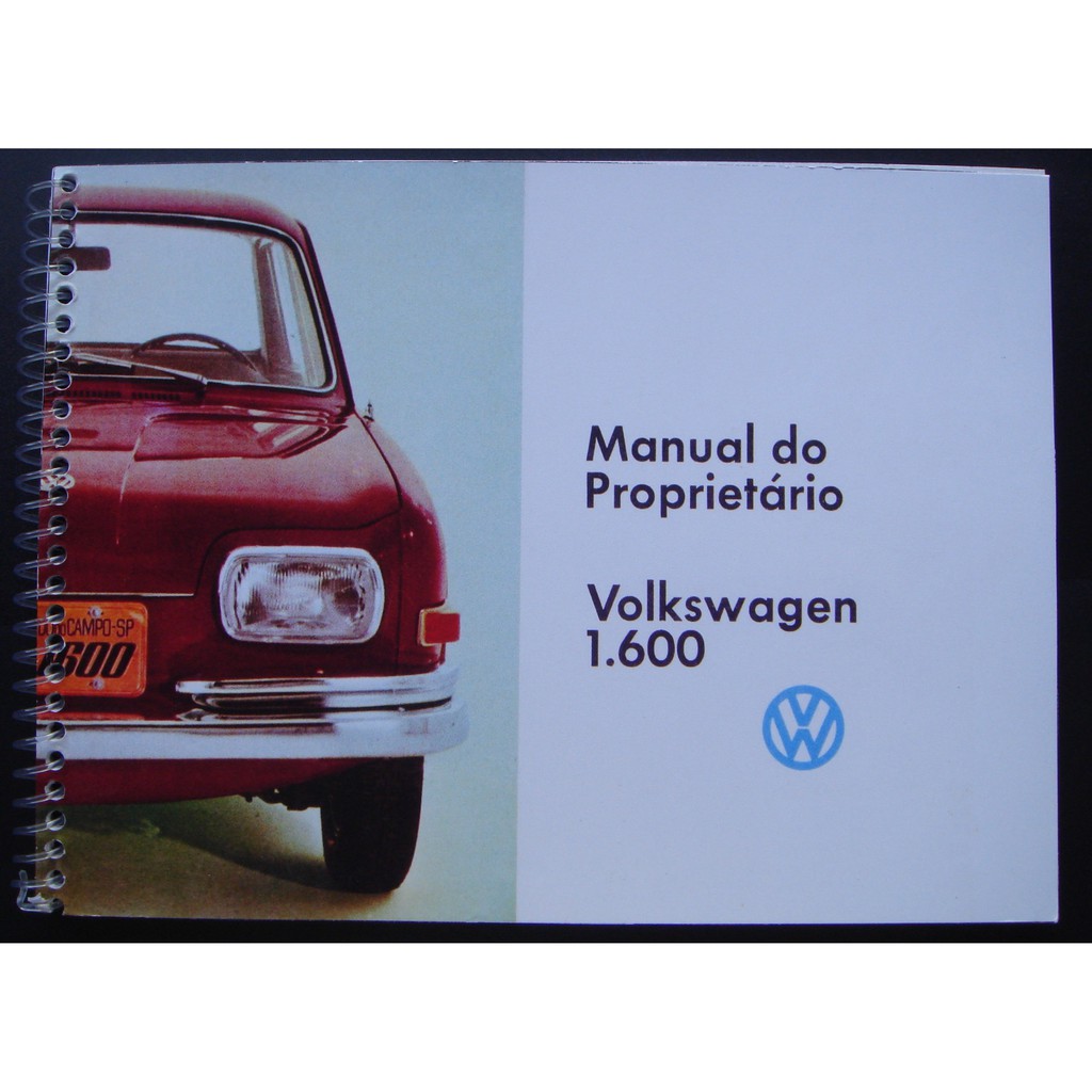 Manual V W 1600 - 4 Portas - Zé Do Caixão - 1969