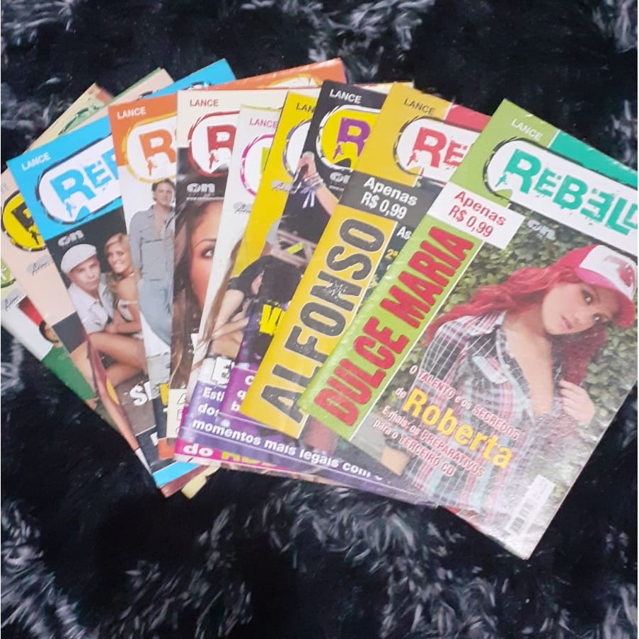 Revista Lance Rebelde Oficial RBD | Confira edições disponíveis no anúncio