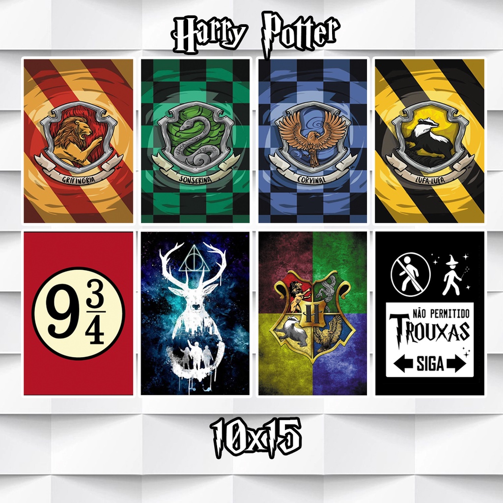 Quadro Harry Potter Corvinal Ravenclaw Hp Em Mdf