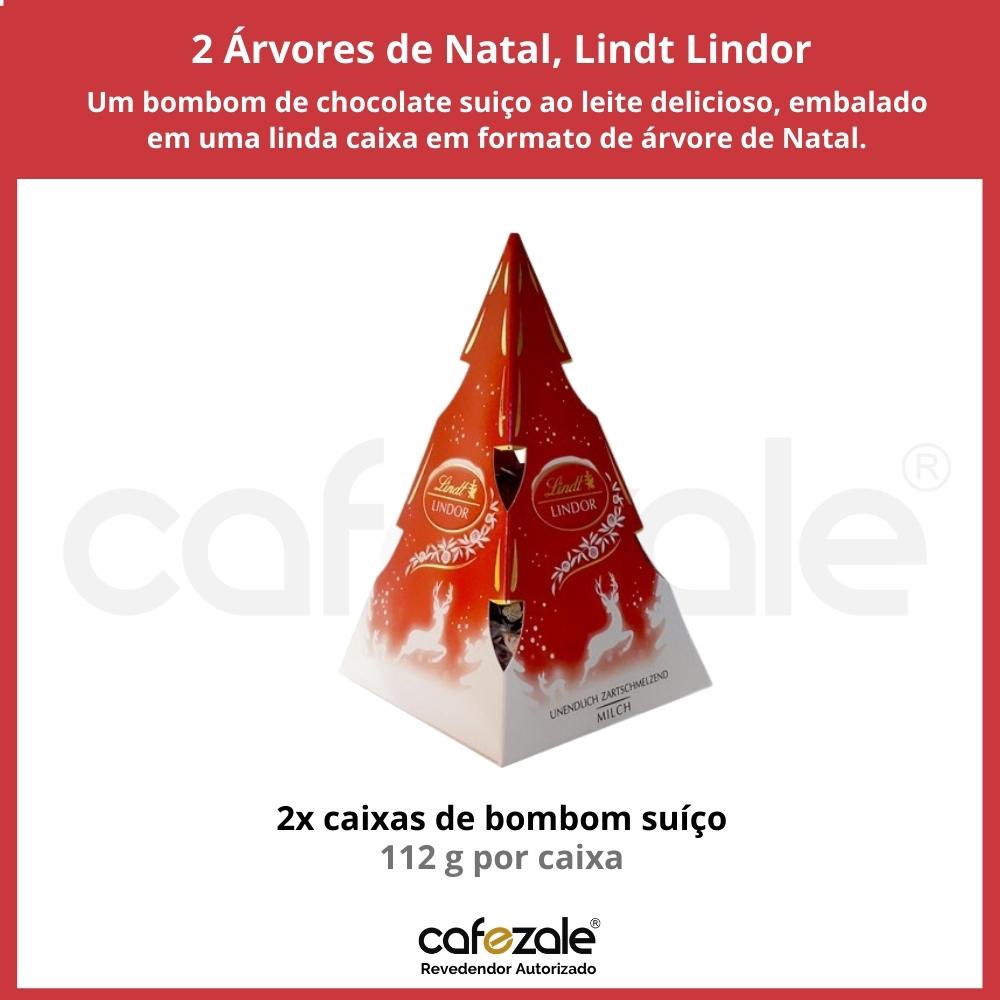 Chocolate Lindt Lindor, 2 Caixas Arvore de Natal 112g | Shopee Brasil