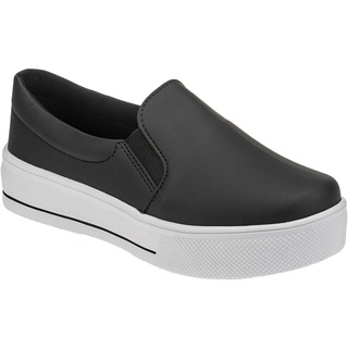 Tenis Feminino Casual Slip On Sapatenis Confort Flatform Moda Macio