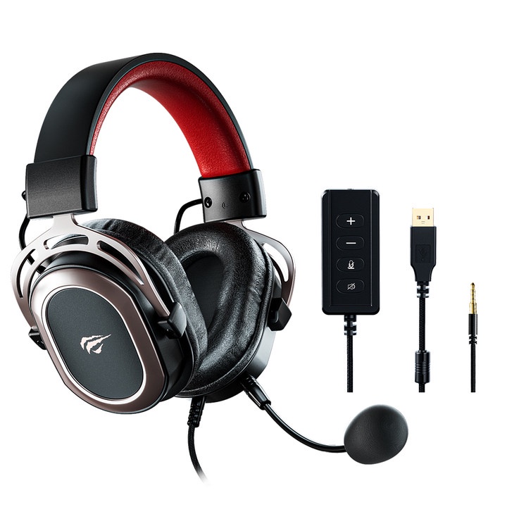 HAVIT H2008d Pro Wired Gaming Headset 7.1 Surround Som Fone de ouvido