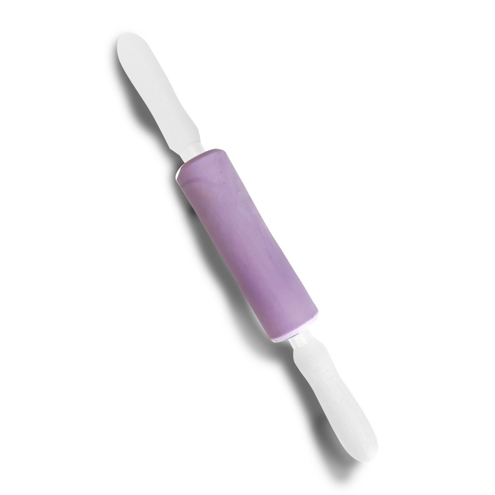 Rolo para Massagem Cabo Plástico Modelax Lilás Cera Fácil