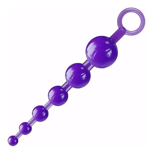 Inicializador Anal Plug Bol Com 6 Esferas ROXO SEX SHOP em Oferta na Shopee