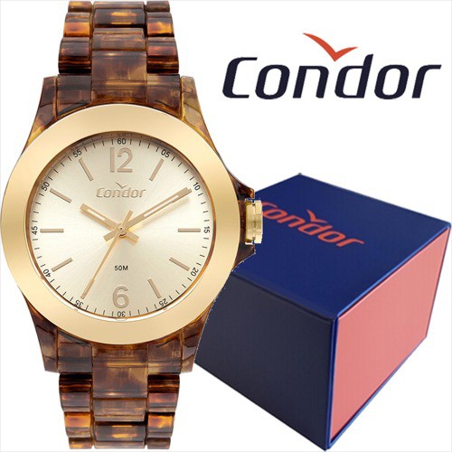 Relógio Feminino Marrom/Dourado Condor CO2035MVH/K8S