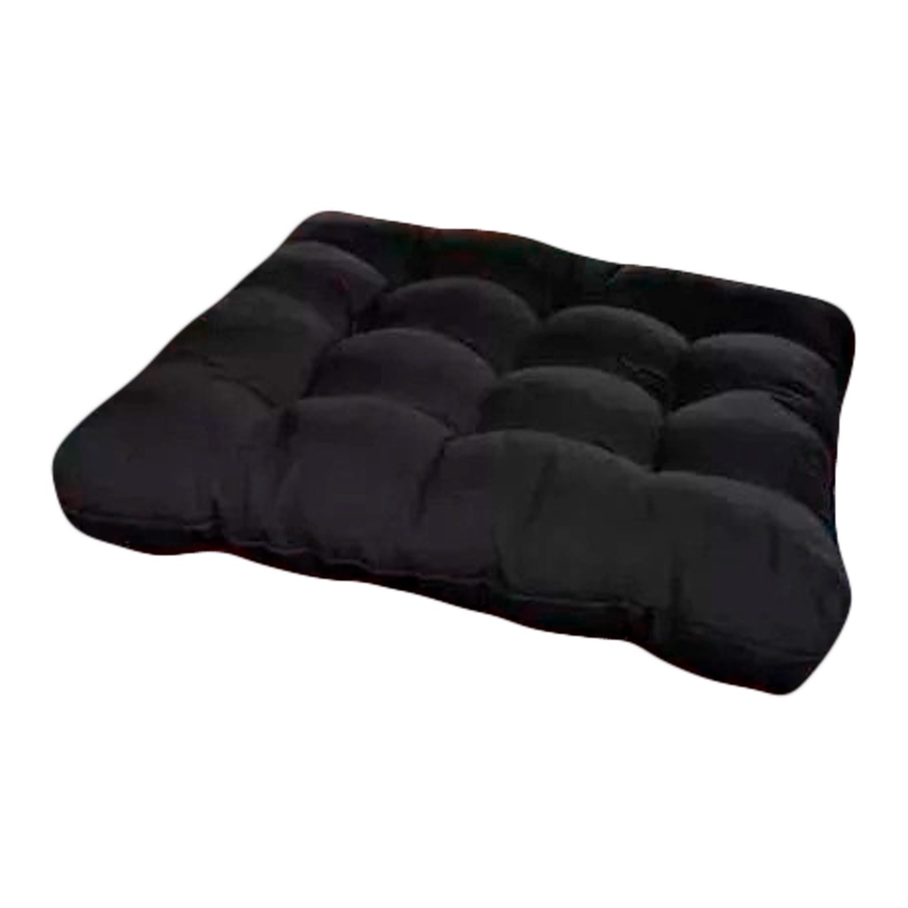 ASSENTO PARA CADEIRA FUTTON 40X40 PRETO 3 PEÇAS P/ Sofá Pallets Macio Confortável