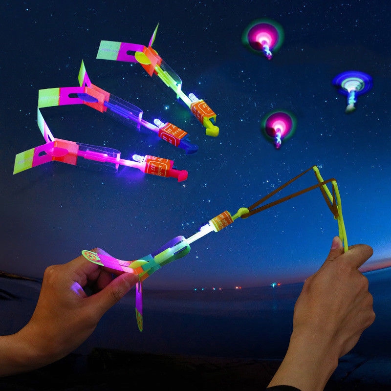 Novel LED Glow Light Up Gadgets Flash Flying Dragonfly Night Party