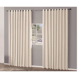 Cortina  Roma 3,00x 2,20 Lisa Ideal Para Quartos e Salas