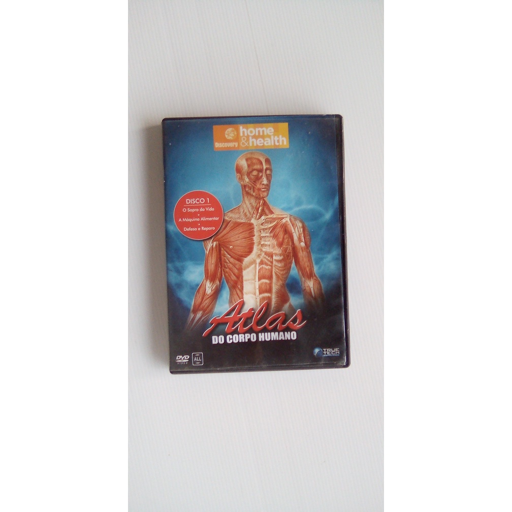 DVD Usado - Atlas do Corpo Humano - Disco 1 - O Sopro da Vida - A Máquina Alimentar - Defesa e Reparo