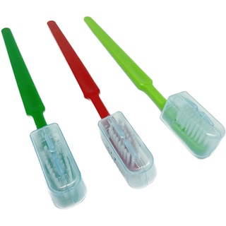 Kit 50 Escovas Dental Adulto Macia Com Protetor de Cerdas Durabilidade Medfio