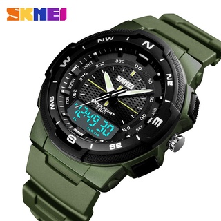 Skmei 1454 Relógio Masculino Multifuncional/Esportivo/Com Display/Ponteiro Luminoso À Prova D