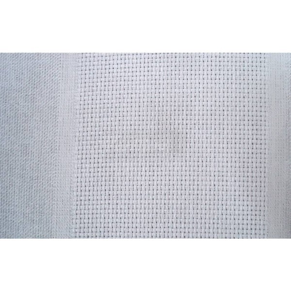 Tecido Alvejado Trabalhado Tipo Riscado C/Etamine, Largura Especial 75 cm-Kit C/5 m.