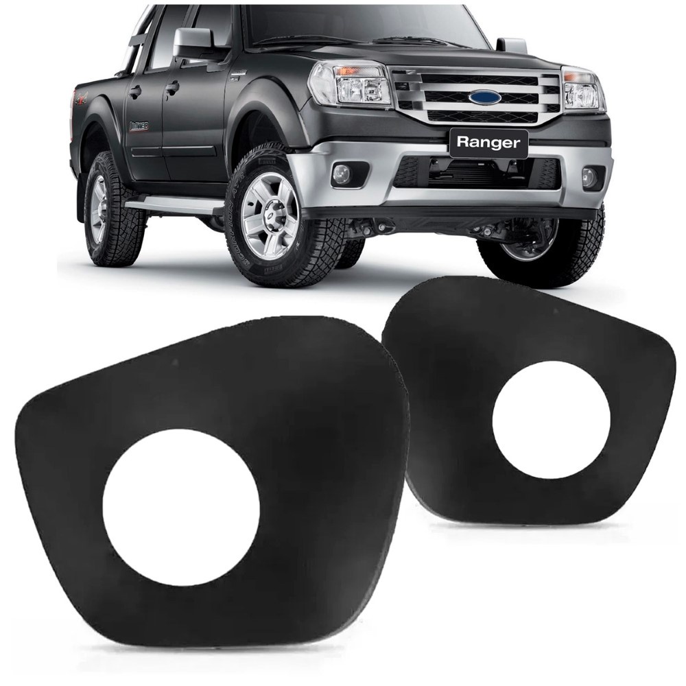 MOLDURA FAROL DE MILHA RANGER 2010 2011 2012 COM FURO em Oferta na Shopee