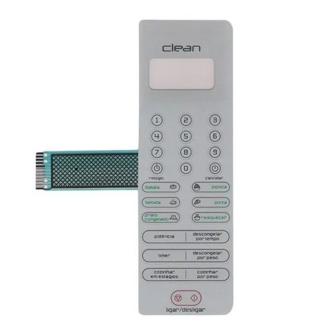 Membrana Teclado Microondas Brastemp Clean Bms18ab Bms 18