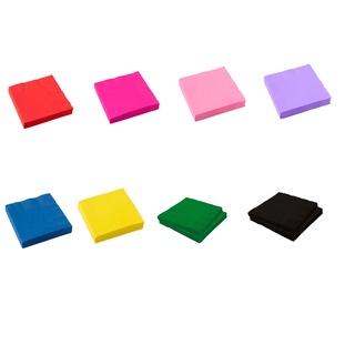 Guardanapo de Papel de Diversas Cores Pacote com 50 unidades