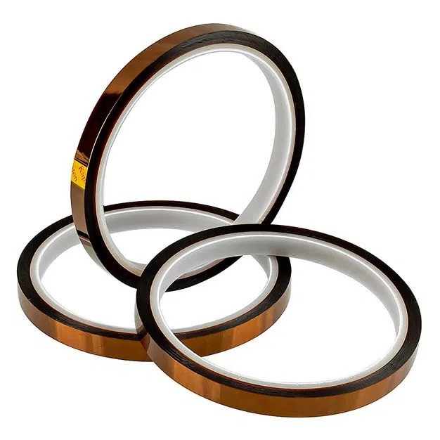 Fita Kapton Sublimação 8 mm Térmica Poliamida Altas Temperaturas 33m