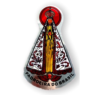 Adesivo Nossa Senhora Aparecida Dupla Face Para Carro 10x6cm