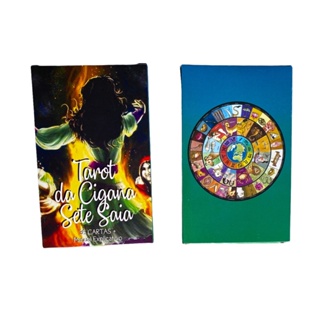 Baralho de Tarô Da Cigana Sete Saias com 36 Cartas E Manual de Instrução em Oferta na Shopee