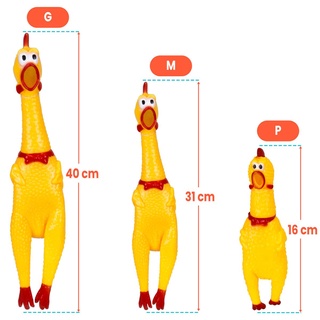 Brinquedo para Cachorro Mordedor Pet Frango Galinha Sonoro