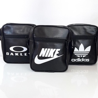 Bolsa Lateral de COURO Bag Transversal Shoulder Bag - Masculina e Feminina