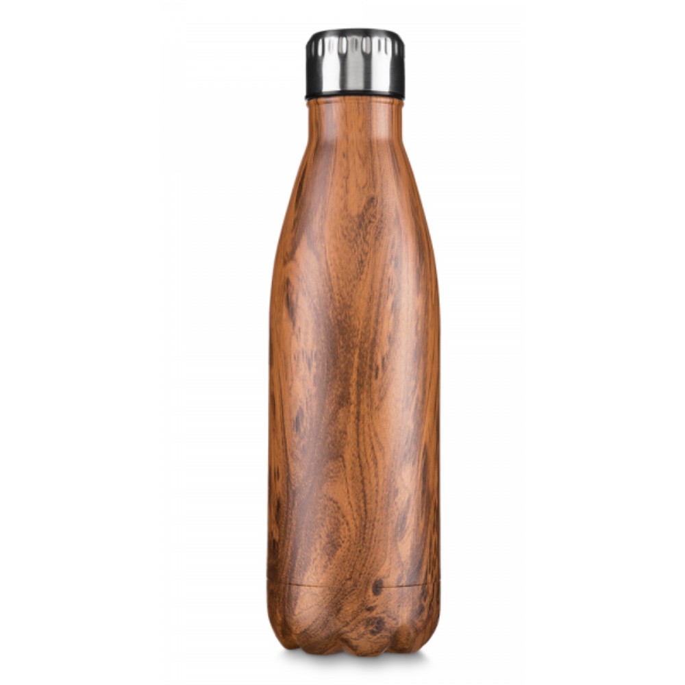 Garrafa Termica Aco Inox 24h Gelad Swell Madeira Wood Bottle