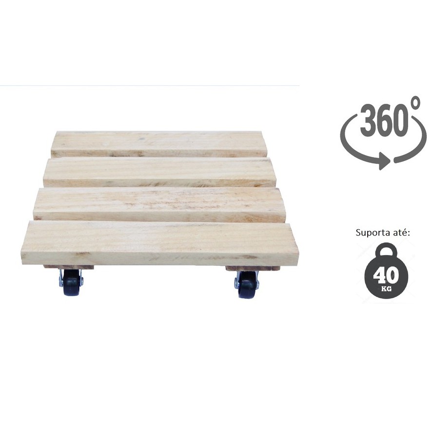 Base Com Rodas Para Vasos Artesanal Kit Com 3 | Shopee Brasil