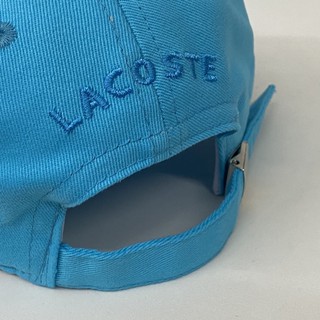 Bone Lacoste Azul Claro Croc Pequeno Na Frente Lancamento Envio Na Hora Beecost