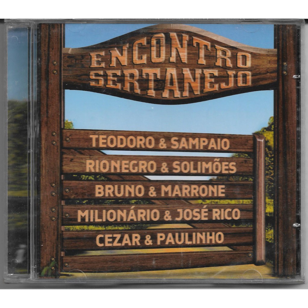 CD Lacrado Encontro Sertanejo - Raro Original Novo Lacrado De Fábrica