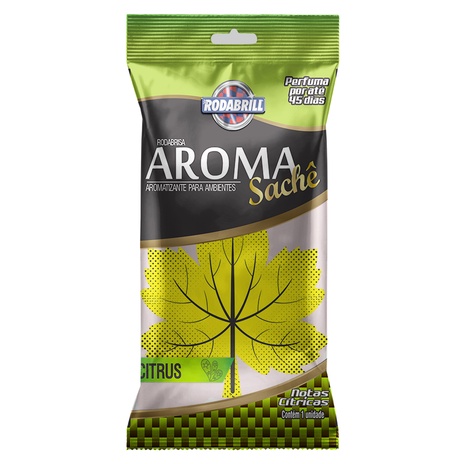 Sachet Folha Aroma "Citrus" Rodabrill em Oferta na Shopee