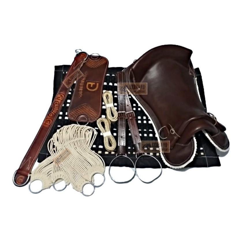 Kit 10xbmontaria Peças Sela Freio Ouro E Bacheiro