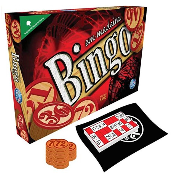 Jogo do Bingo em Madeira - Pais & Filhos - Bingo Madeira - Bingo de Madeira - Bingo