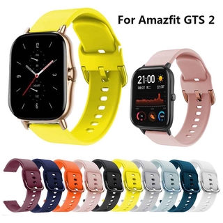 Bracelete De Reposição De Pulseira De Silicone Esportiva Para Xiaomi Amazfit GTS 2 2e mini/BIP U 1S Lite/Haylou Ls02/GTR 42mm Relógio