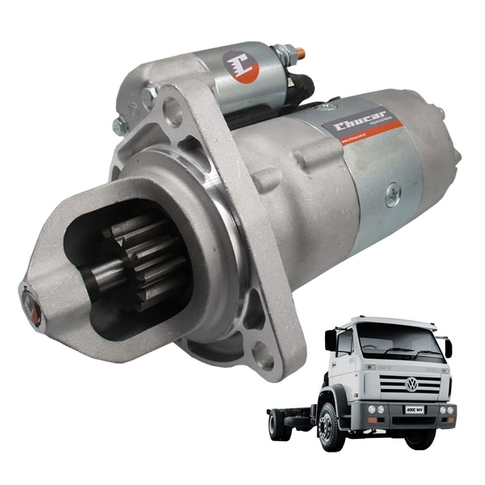 MOTOR DE PARTIDA M100R 12V - CAMINHÕES VW 17220 / 23220 / 26220 / 26260 CUMMINS