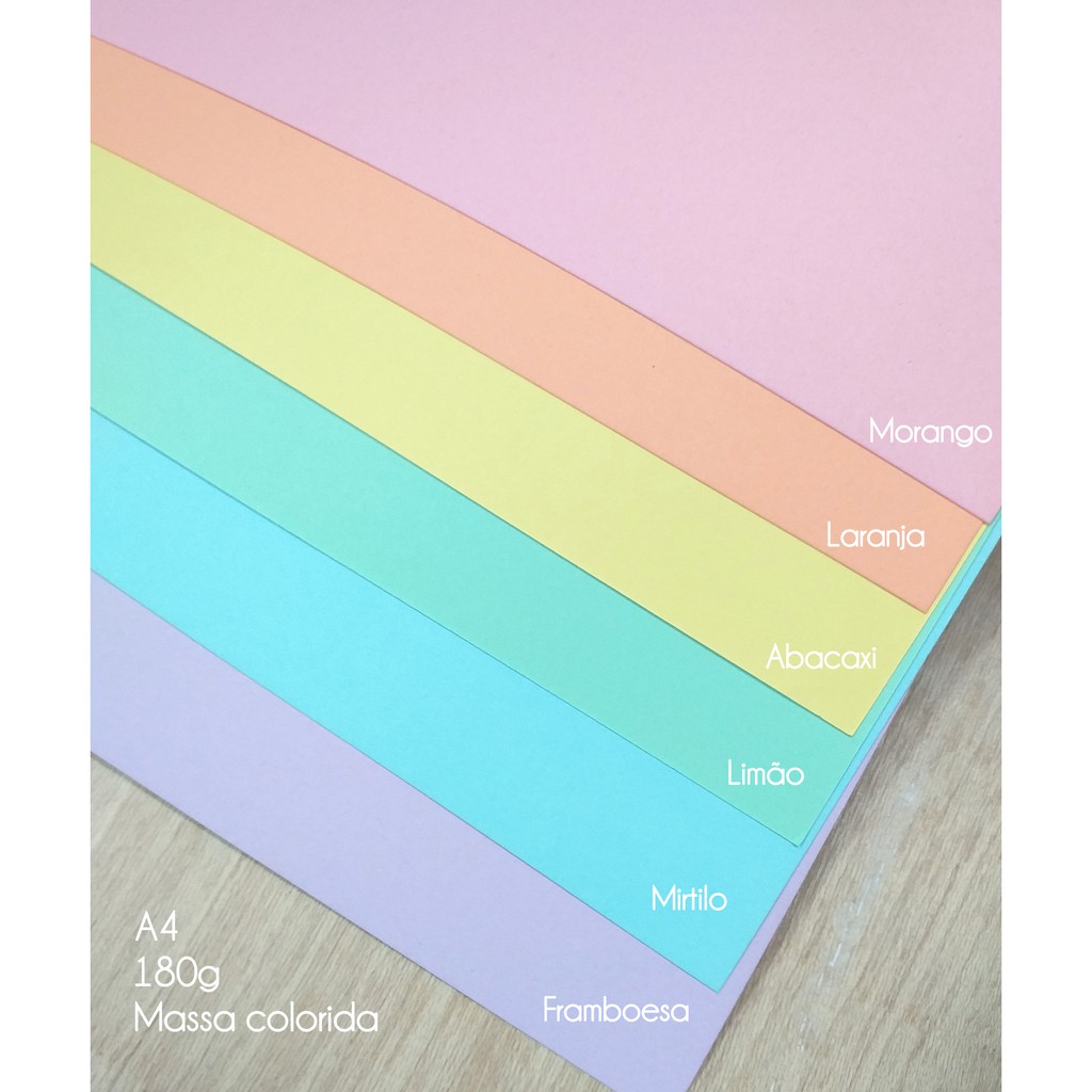 Papel candy color 180g (Kit 6 unidades ) | Shopee Brasil