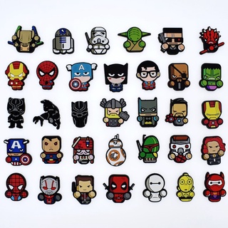 1PCS Fashion Crocs Jibbitz Creative Cute Cartoon Marvel Heroes Colorido Sapatos Padrão Fivela Charme