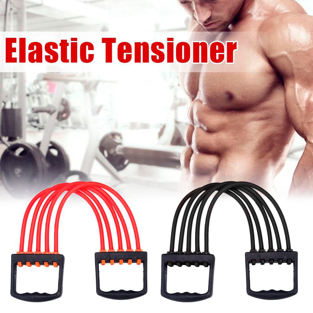 Extensor Peitoral Elástico 5 Níveis de Força Academia em Casa Musculação Multifuncional