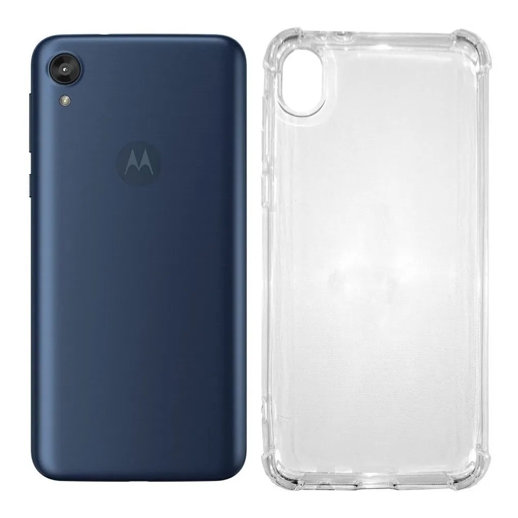 Capa Capinha Tpu Anti Impacto Transparente Para Motorola E6 Bordas Reforçadas