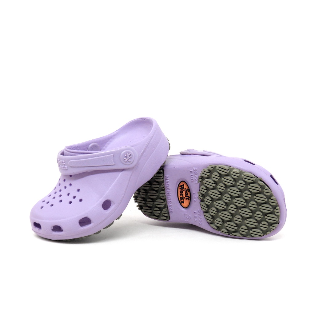 Crocs Infantil Babuche Soft Works Feminino e Masculino Em EVA  Antiderrapante Liso e Estampado Original | Shopee Brasil