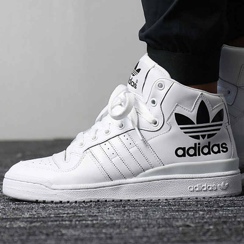 adidas cano alto branco