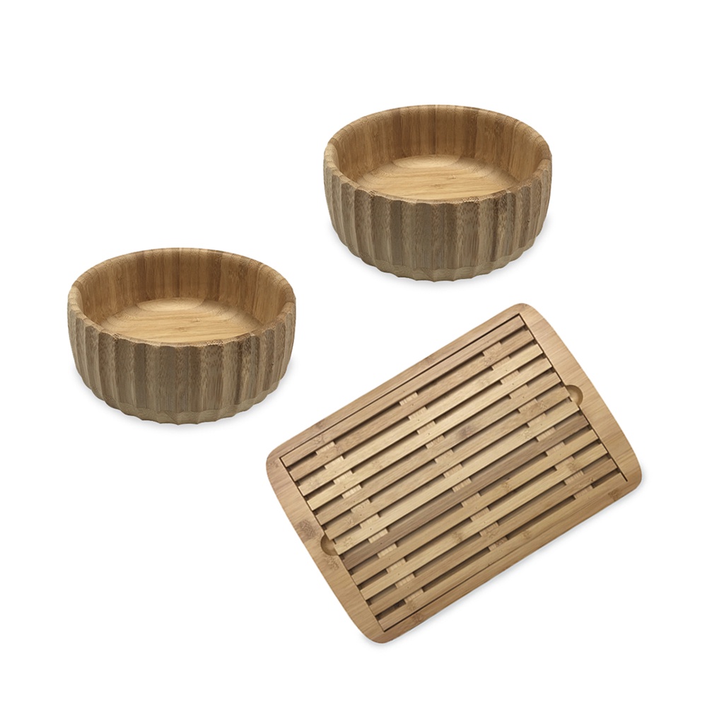 KIT MIGALHEIRA E BOWL PARA SERVIR À MESA - OIKOS - Home & Living
