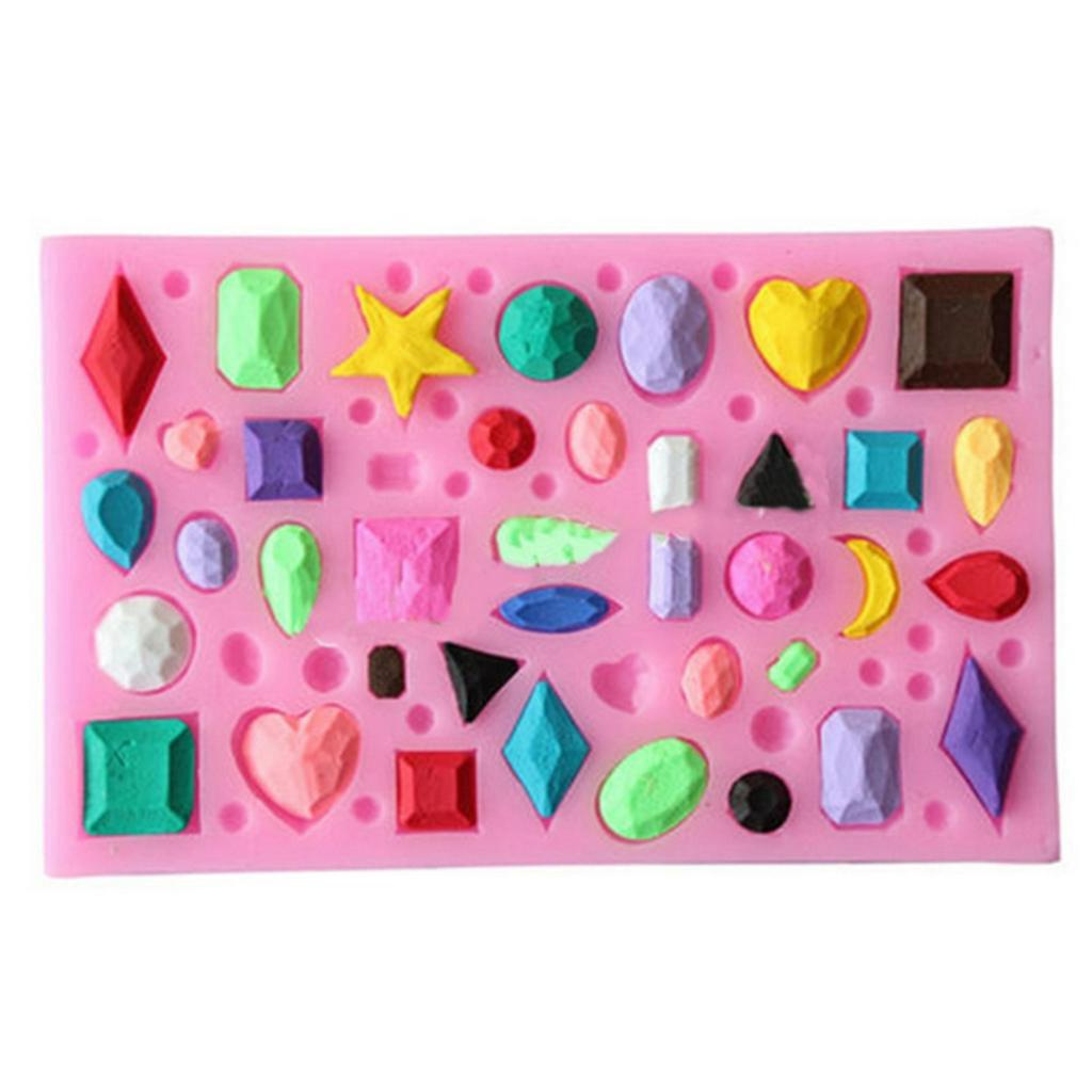 Molde De Silicone Diamantes, Jóias Para Confeitaria/biscuit